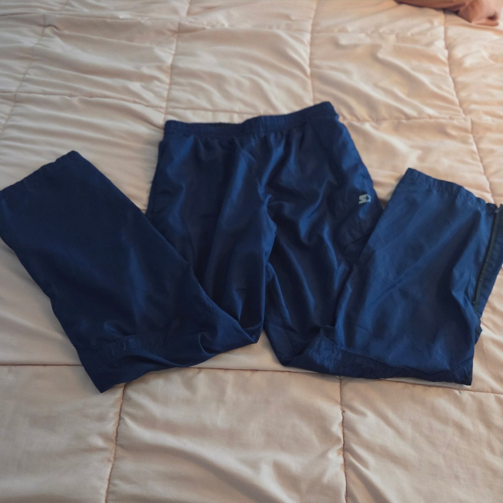 Starter Mens Dri-Star Track Pants Blue Sapphire Small RM11203 Athletic Pants